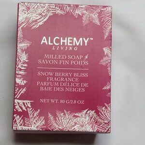 Alchemy Living Milled Soap Snow Berry Bliss Fragrance 80g/2.8 Oz White